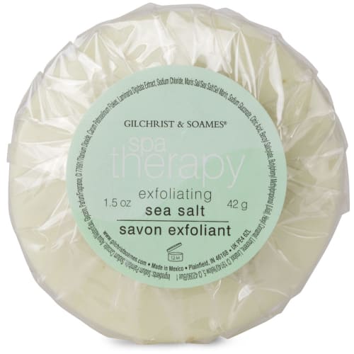 Spa Therapy Round Exfoliating Sea Salt, Pleat Wrap, 1.5oz/42g